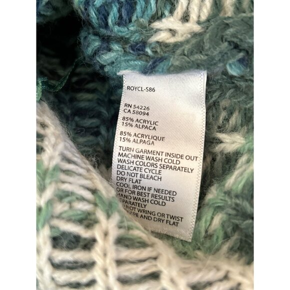 Vintage Royal Robbins Alpaca Blend Winter Nordic Button-Up Cardigan Medium - Picture 5 of 7